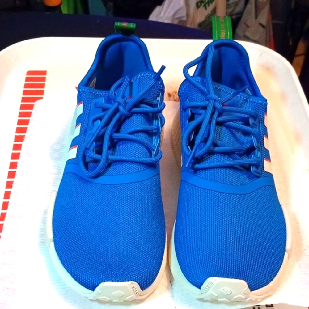 Adidas NMD-R1 Men's Size 6, NWOT, Originals, Italy, Blue, White/Red, Green
